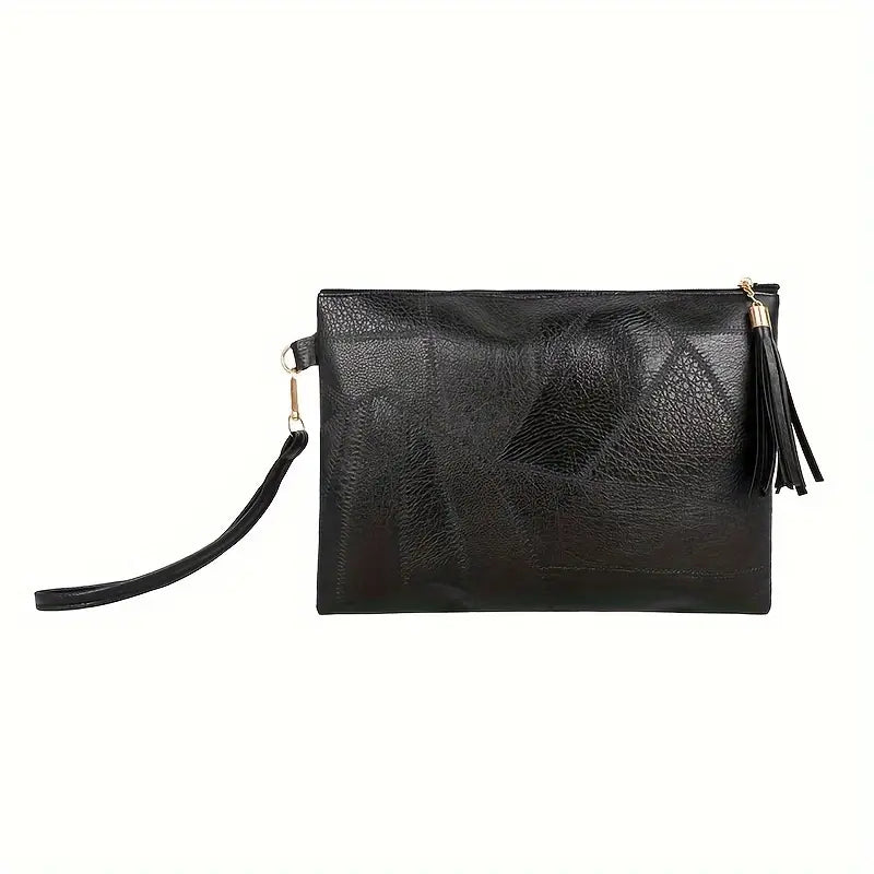 Cartera de mano con diseño retro texturizado